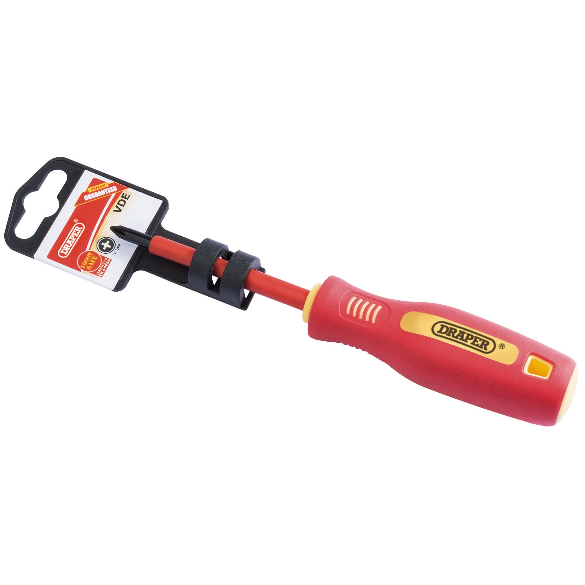 Fully-Insulated-Soft-Grip-PZ-TYPE-Screwdriver,-No.1-x-80mm